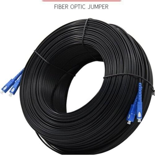 30m 2-core 4-head SC-SC single-mode fiber jumper network fiber line light drill line pigtail 3 wire carrier level 30M