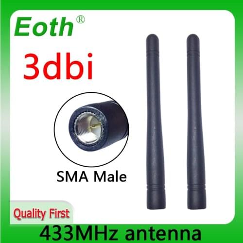 433MHz antenna LORA 3dbi SMA Male Connector pbx 433 mhz antena 433m IOT antenne for wireless watermeter Gasmeter Lorawan Emeter