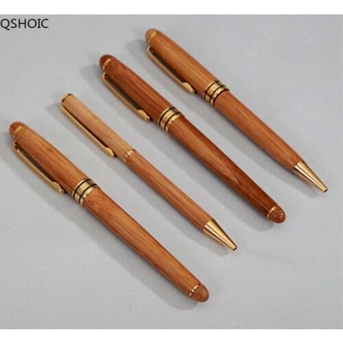 Free shipping Bamboo Ball Pen Boutique authentic personalized custom logo bamboo pen