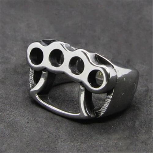 3 Colors Boxing Ring 316L Stainless Steel Women Mens Polishing Boxing Ring