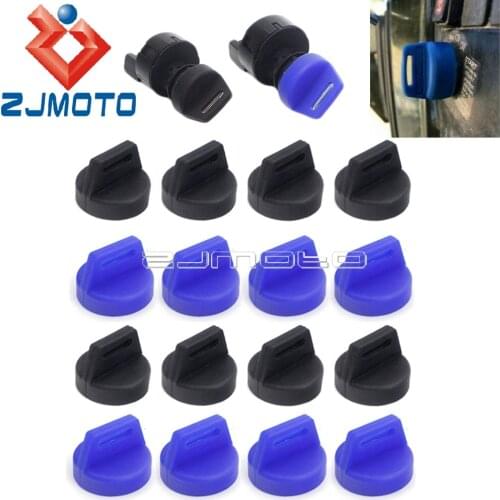 8x Black/Blue Ignition Key Cover for Polaris Quad Ranger General Sportsman XP RZR Scrambler 1000/900/570 ATV Key Fob Skin Case