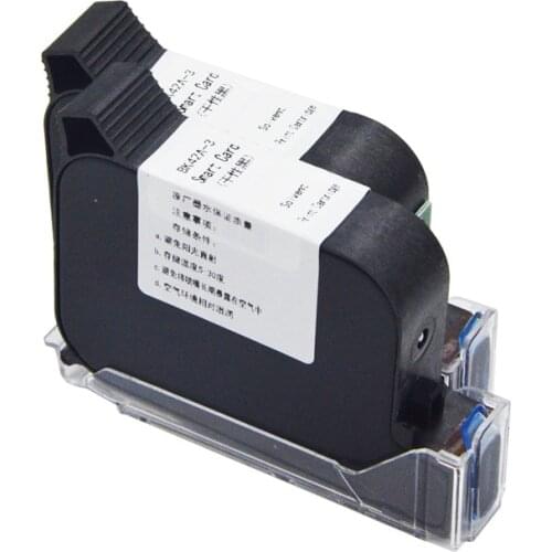 Ink Cartridge Of Ink Jet Printer Black Color Fast Smart Dry Solvent Print Cartridge Print Height 12.7mm