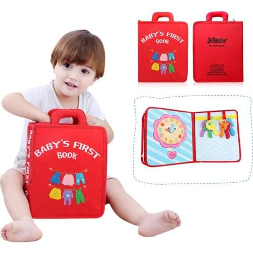 For Baby Montessori Early Education Baby Cloth Book Newborn Baby Toys Learning Educational Kids Cloth Books