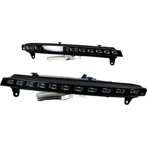 2Pcs LED DRL IP67 Waterproof ABS 90-120LM/W Daytime Running Lamp Turn Signal for Audi Q7 06-09 Автомобильные лампы Signal Lamp