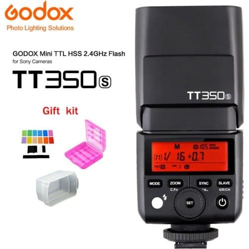 Godox Mini Speedlite TT350S Camera Flash TTL HSS GN36 for Sony Mirrorless DSLR Camera A7R A7RII A58 A99 A6000 DSLR