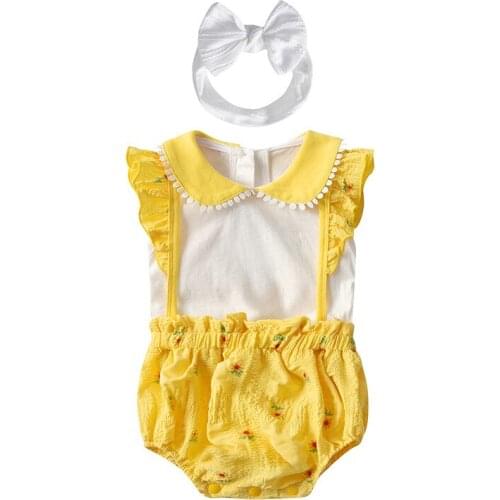 Newborn baby clothes childrens clothing 2021 summer baby onesies cotton triangle romper short-sleeved crawling clothes