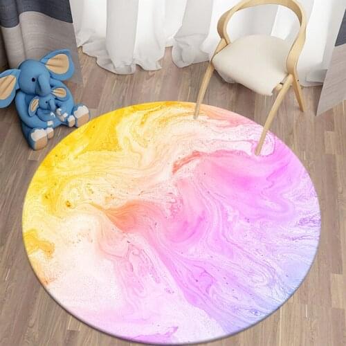 3D Round Carpets for Childrens Room Galaxy Space Living Room Rugs Floor Area Rug Carpets for Bed Room Large Tapetes
