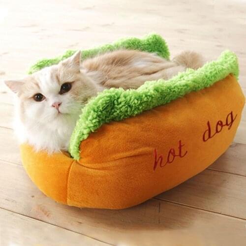 Dog Cat Kennel Hot Dog Bed Pet Winter Beds Fashion Sofa Cushion Supplies Warm Dog House Pet Sleeping Bag Cozy Puppy Nest Kennel