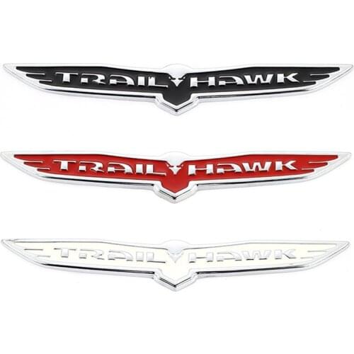 3D Metal Trail Hawk Emblem Logo Car Rear Badge Trunk Stickers for RAM 1500 2500 3500 Jeep Grand Cherokee Dodge Challenger Decals