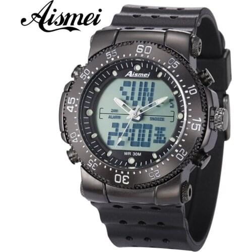 New Aismei tactical digital Military Watches Digital LED Alarm Waterproof Army Brand Quartz fashion casual Sports Wristwatches