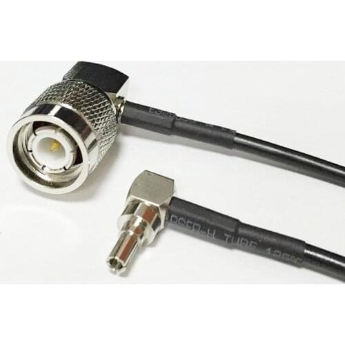 New TNC Male Plug Right Angle Switch CRC9 Right Angle pigtail cable RG174 Wholesale 20CM 8" for 3G HUAWEI modem