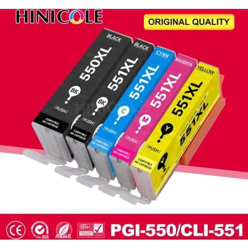 PGI 550 551 Compatible ink Cartridge for Canon PIXMA IP7250 MG5450 MX925 MG5550 MG6450 MG5650 MG6650 IX6850 MX725 MX925 Printer
