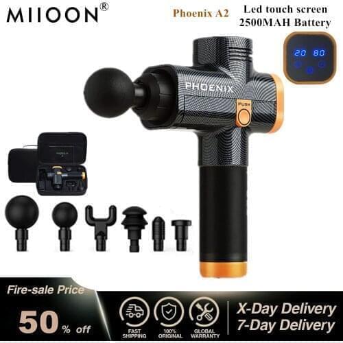 Phoenix A2 muscle massage gun high frequency Electric body massager Clear Lactic acid portable bag after exercise