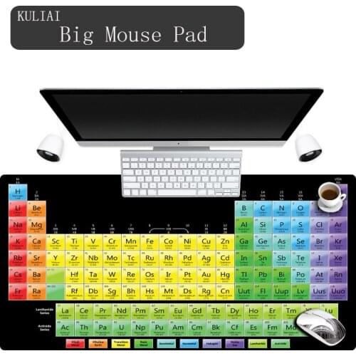 XGZ Periodic Table of Elements Mouse Pad Keyboard Gaming Rubber Edge Control Office Decoration Desk Ouija Cool Mouse Pads