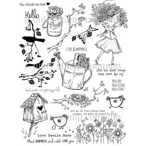Girl Transparent Clear Silicone Stamp/Seal for DIY scrapbooking/photo album Decorative clear stamp A7393