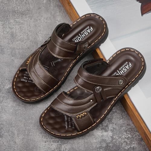 Mens Sandals Comfort Male Leather Sandals Men 39 S Roman Shoes Mens Dress Gladiator Summer Sandalias De Hombre Sandale Homme