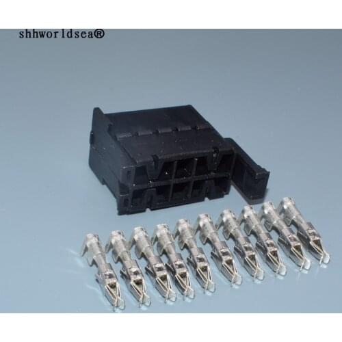 Shhworldsea 2.8mm 10pin female unsealed wire harness auto connector 929504-4
