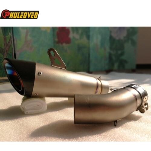 Titanium Alloy ZH2 H2 H2SX H2SX SE 15-20 Motorcycle Exhaust Muffler Link Pipe Carbon Exhaust Muffler Escape Mid Pipe for H2 H2SX