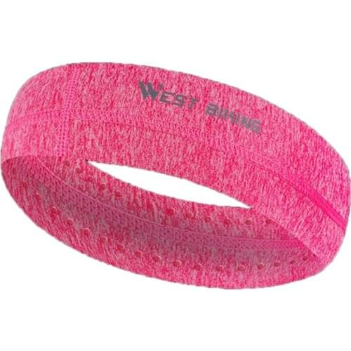 WEST BIKING Elastic Sweatband Sports Gym Hair Band Anti-Slip Breathable Women Men Basketball Fitness Yoga Headband