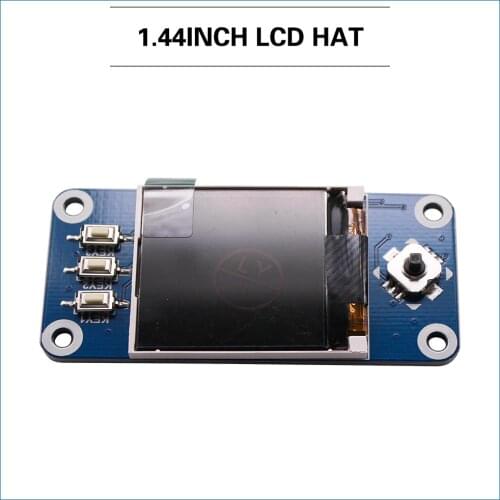 1.44 inch LCD Display Hat for Raspberry Pi 4B/3B+/3B/Zero 128x128 Pixels SPI Interface 3.3V LED Backlight Screen