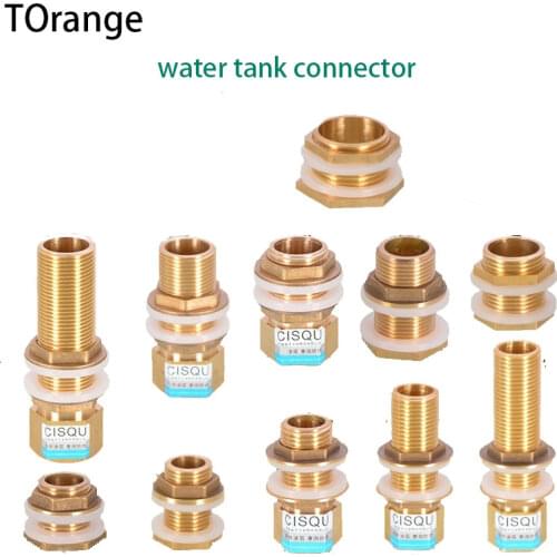 1/2IN 3/4IN all copper water tank connector accessories 1 inch lengthened internal and external wire drainage interface