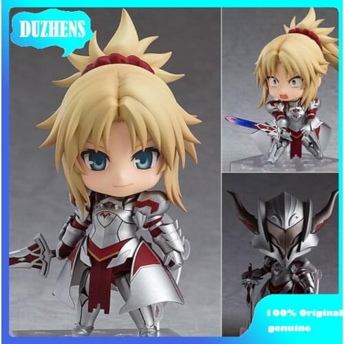 100% Original: Anime Fate/Grand Order Mordred Q version figma PVC Action Figure Anime Figure Model Toys Figure Doll Gift