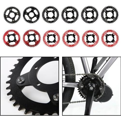 104BCD E-bike Chainring + Adapter For Bafang Mid Drive Motor Electric Bicycle Aluminium Alloy 32T 34T 36T 38T 40T 42T