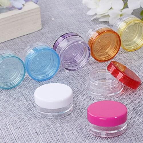 200x,5g Round bottom face cream box,cream bottle,sample bottle,cosmetic bottle,packing box,portable travel empty bottle.8 color