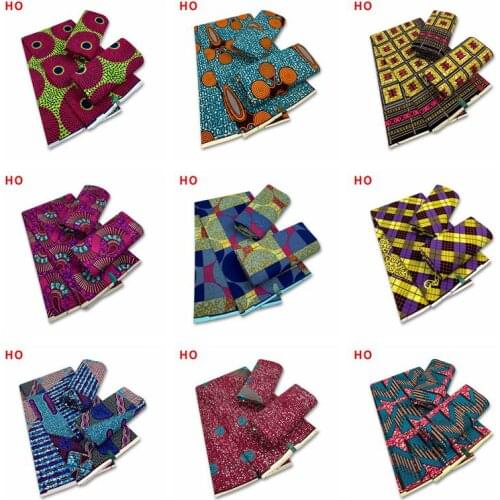 100% Cotton African Real Wax Prints Fabric 2021 New High Quality Guaranteed Veritable Ankara Wax african wax fabric green