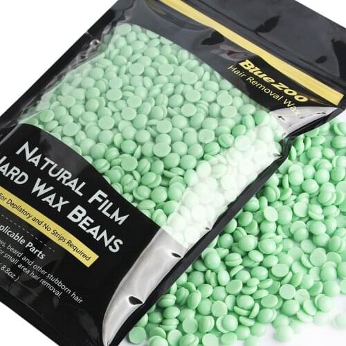 250g Depilatory Hot Film Hard Wax Beans Pellet Waxing Bikini Hair Removal Wax For Body Hair Epilation Brazilian Wax Hair Remover