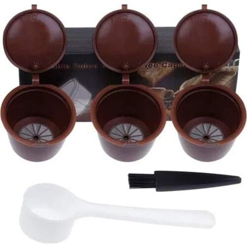 Coffee Filter 3PCS/SET Coffee Machine Reusable Capsule Coffee Cup Filter For Nescafe Refillable Coffee Cup Holder Pod Strainer