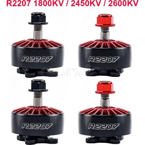 4PCS R2207 2207 1800KV 2450KV 2600KV Brushless Motor CW CCW for RC FPV Racing Freestyle Drone Quadcopter Frame Mark4 APEX