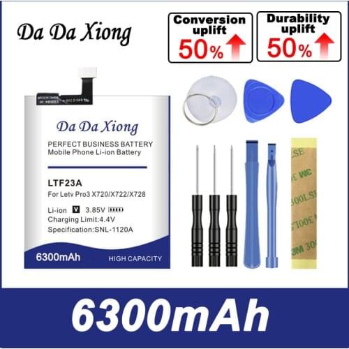 6000mAh 0 cycles LTF23A Battery For Letv LeEco Le Pro 3 X720 X722 X728 Battery Replacement
