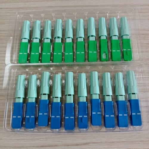 New SC APC SM Single-Mode Optical Connector FTTH Tool Cold Connector Tool SC UPC Fiber Optic Fast Connector