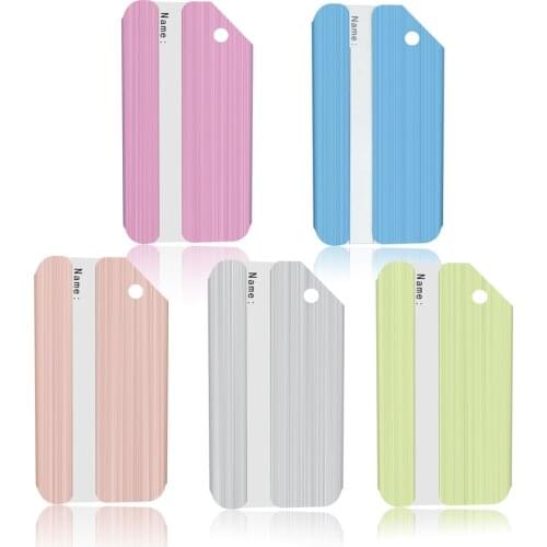 Aluminum Alloy Cruise Aircraft Luggage Tag Baggage Label Travel Suitcase Identifier With Key Chain Ring Outdoor Tool A170