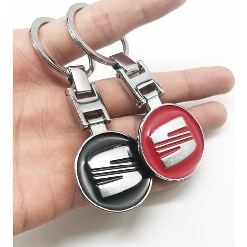 For Seat Ibiza Leon MK3 MK2 Altea XL Alhambra Arona Toledo Tarraco Exeo Business Key Chian Man Gift Alloy Car Key Ring keychain