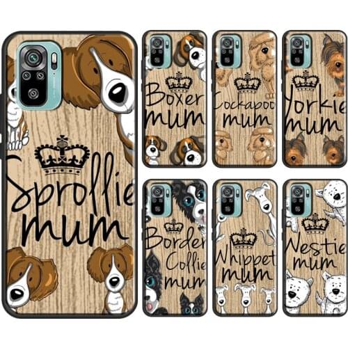 Labrador Jack Russell Corgi Mum Dog For Xiaomi Redmi Note 9 Pro 10 7 8 9S 8T Cover For Redmi K40 9 9C 9A 7A 8A 9T Phone Case