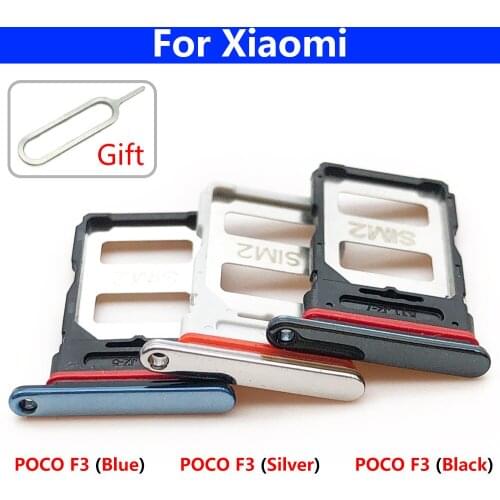 SD Sim Card Micro SD Holder Sim Card Tray Slot Adapter For Xiaomi Poco X3 NFC