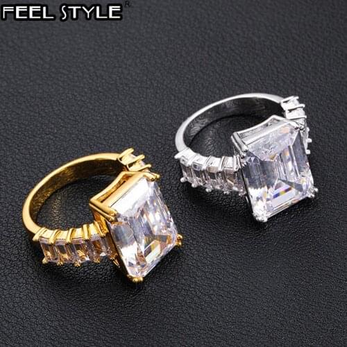 Feel style Rings With Crystals