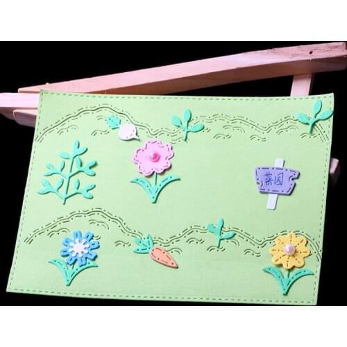 ABOOM Floral Metal Cutting Dies Scrapbooking New Stamps and Dies DIY Craft Embossing Dies Carding Making Craft Metal Dies Flower