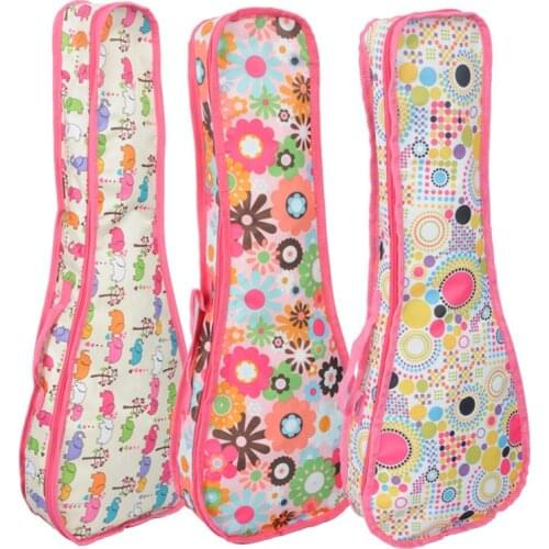 New high quality waterproof 21 23 24 26 28 soprano ukulele case guitar bag soft gig cover tenor lanikai concert color backpack