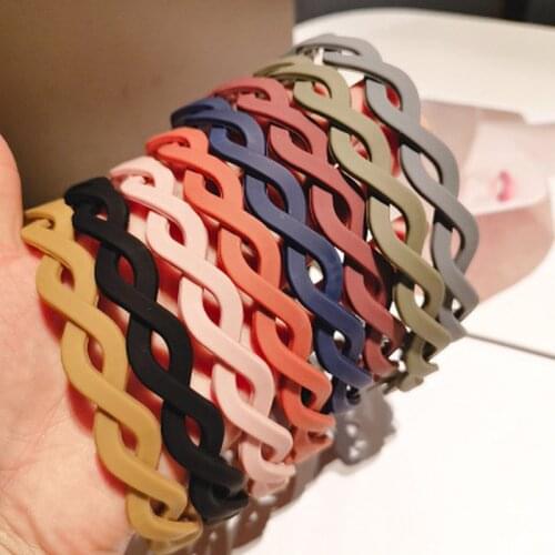 Korea Women Headbands Soft Colorful Solid Color Bezel Hair Bands New Girls Hair Hoop Bezel for Hair Headband Hair Accessories