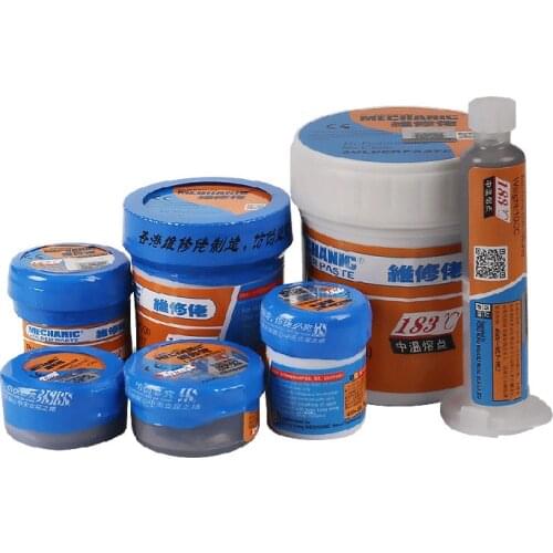 MECHANIC Original Solder Tin Paste 183C Melting Point Welding Flux Soldering Cream Sn63/Pb37 Repair BGA CPU LED Rework Tools