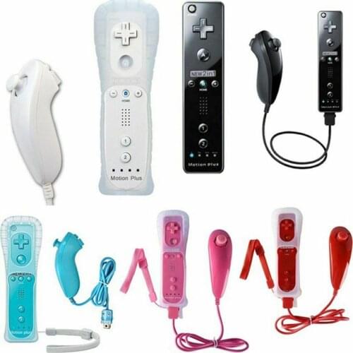 Fit For Nintendo Wii Wireless Remote Gamepad Controller Built-in Motion Plus Nunchuck Joystick Game Pad Game Accessories