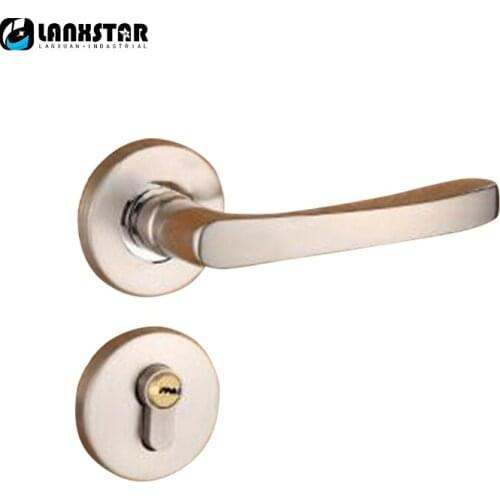 European Style Luxury Steel Lock Simple Doors Handle Knob Wood-Door Stainless Locks