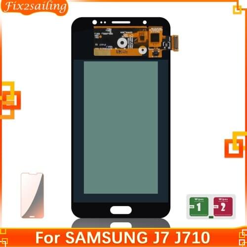 Super AMOLED LCD Display For Samsung Galaxy J7 2016 J710 J710FN J710F J710M J710Y Touch Screen Digitizer Assembly Replacement