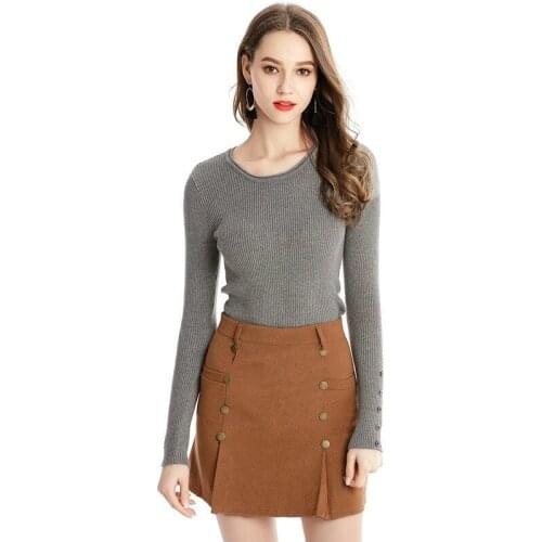 Pullover Sale Sweater Women Unlined Garment 2019 Autumn And Winter Pattern Color Thin Section Sleeve Rendering Upper Suit-dress