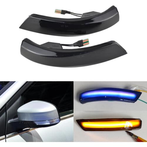 2Pcs/Lot Car LED Turn Signal Sequential Side Flowing Water Rearview Mirror Indicator Light For Ford Focus 3 Mk2 Mk3 Mondeo Mk4