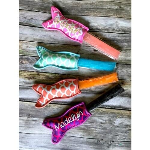 200pcs/lot free shipping Mermaid printing popsicle holders Ice Popsicle sleeves freezer Pop holders for kids