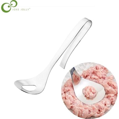 1Pcs Stainless Steel Pressing Meatball Maker Squeezing Meatball Tool Creative Non-stick Lean Meatballs Kitchen cooking tools YJN